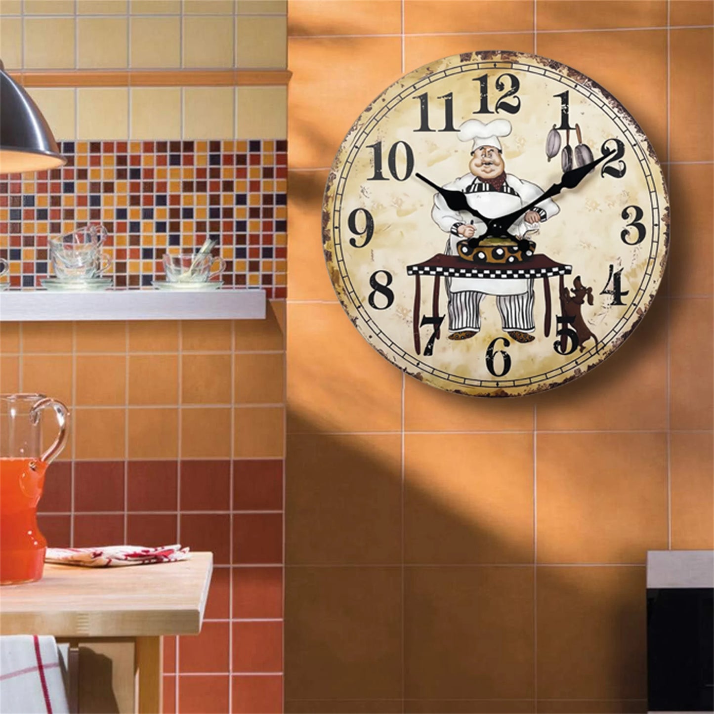Horloge vintage chef cuisto