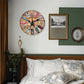 Horloge murale vintage wood paris