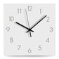 Grande Horloge Murale Décorative blanche en bois