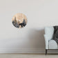Horloge murale vintage forest winter