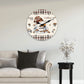 Horloge murale vintage coffee mug