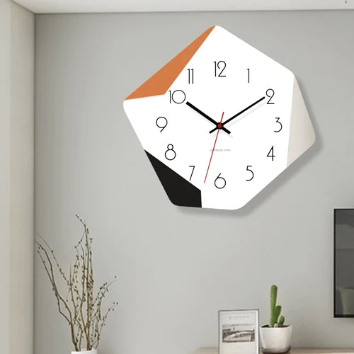 Horloge murale en bois à quartz moderne