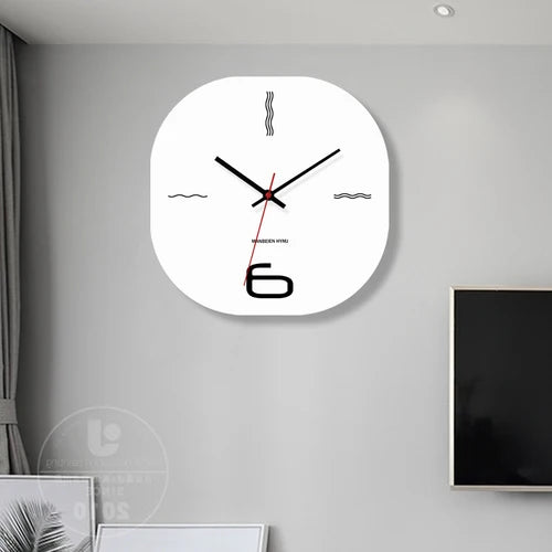 Horloge murale en bois à quartz moderne