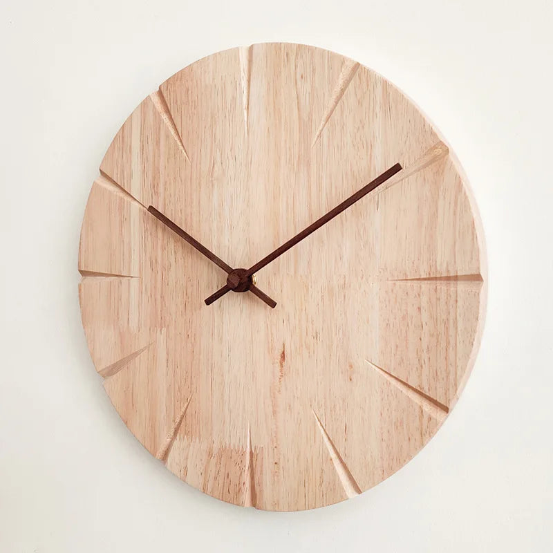 Horloge murale en bois nordic