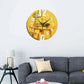 Horloge murale design jaune