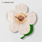 Horloge murale en bois à quartz moderne