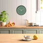 Petite horloge ronde verte
