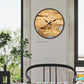 Horloge murale originale wood grain