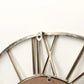 Horloge murale silencieuse en métal galvanisée