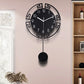 Horloge murale silencieuse pivotante