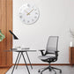 Horloge murale en marbre blanc