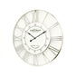 Horloge murale silencieuse en métal galvanisée