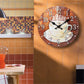Horloge murale vintage coffee winter