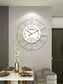 Horloge murale silencieuse en métal galvanisée