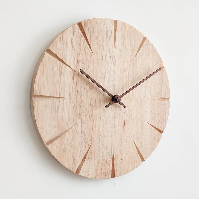 Horloge murale en bois nordic