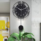 Horloge murale silencieuse pivotante