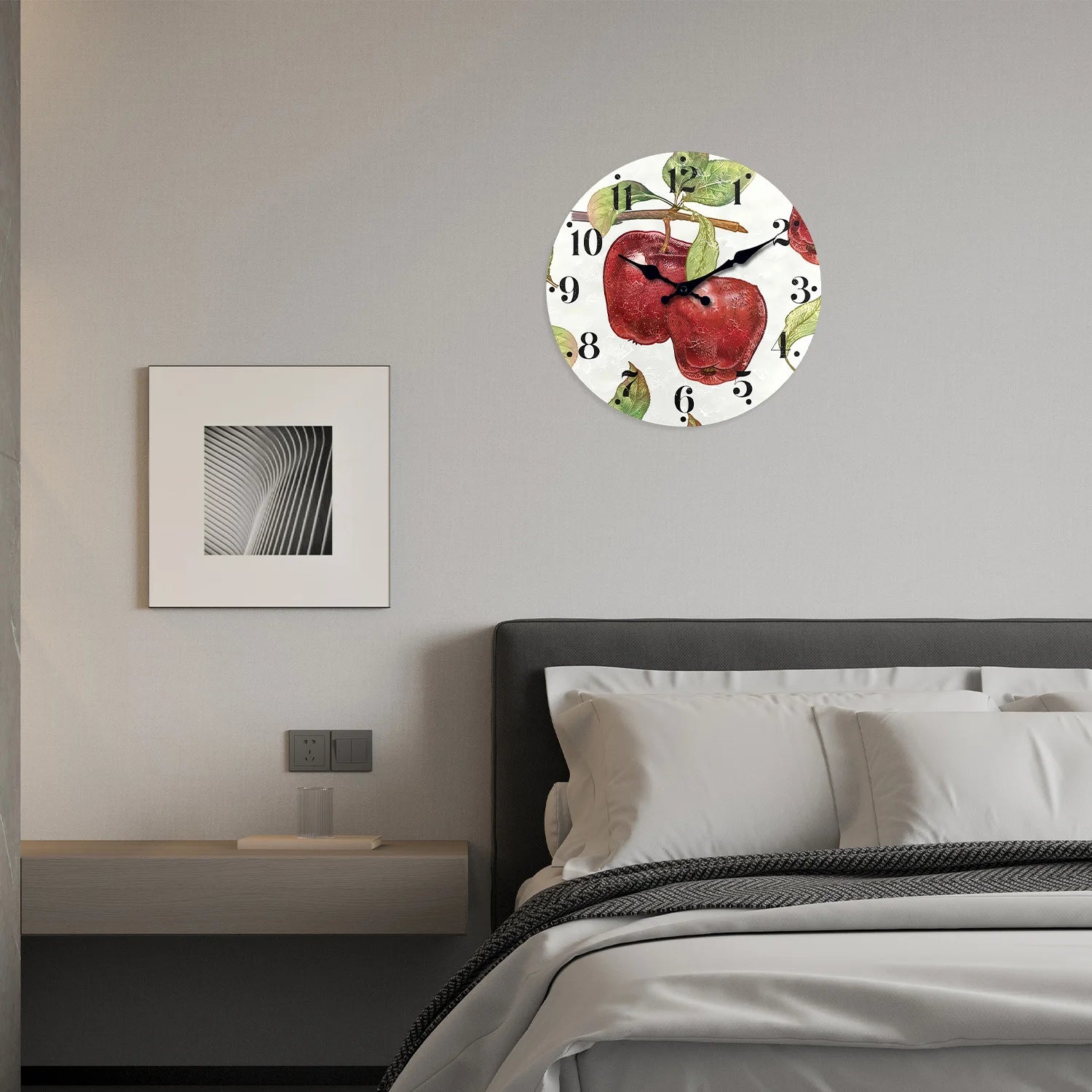 Horloge murale pomme 