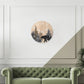 Horloge murale vintage forest winter