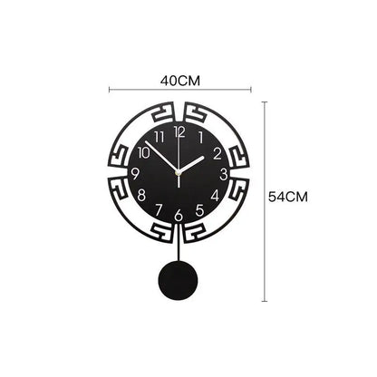 Horloge murale silencieuse pivotante