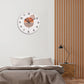 Horloge murale en bois à motif moderne