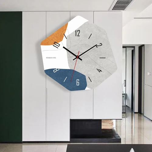 Horloge murale en bois à quartz moderne