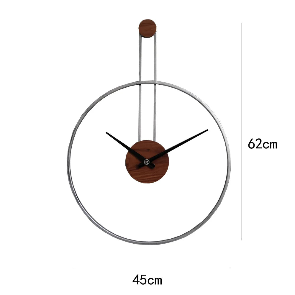 Grande horloge murale avec design minimaliste