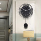 Horloge murale silencieuse pivotante