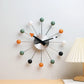Horloge murale suspendue a boule colorée