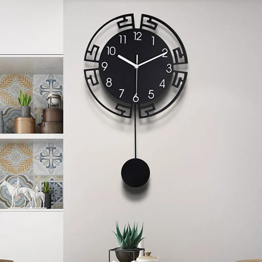 Horloge murale silencieuse pivotante