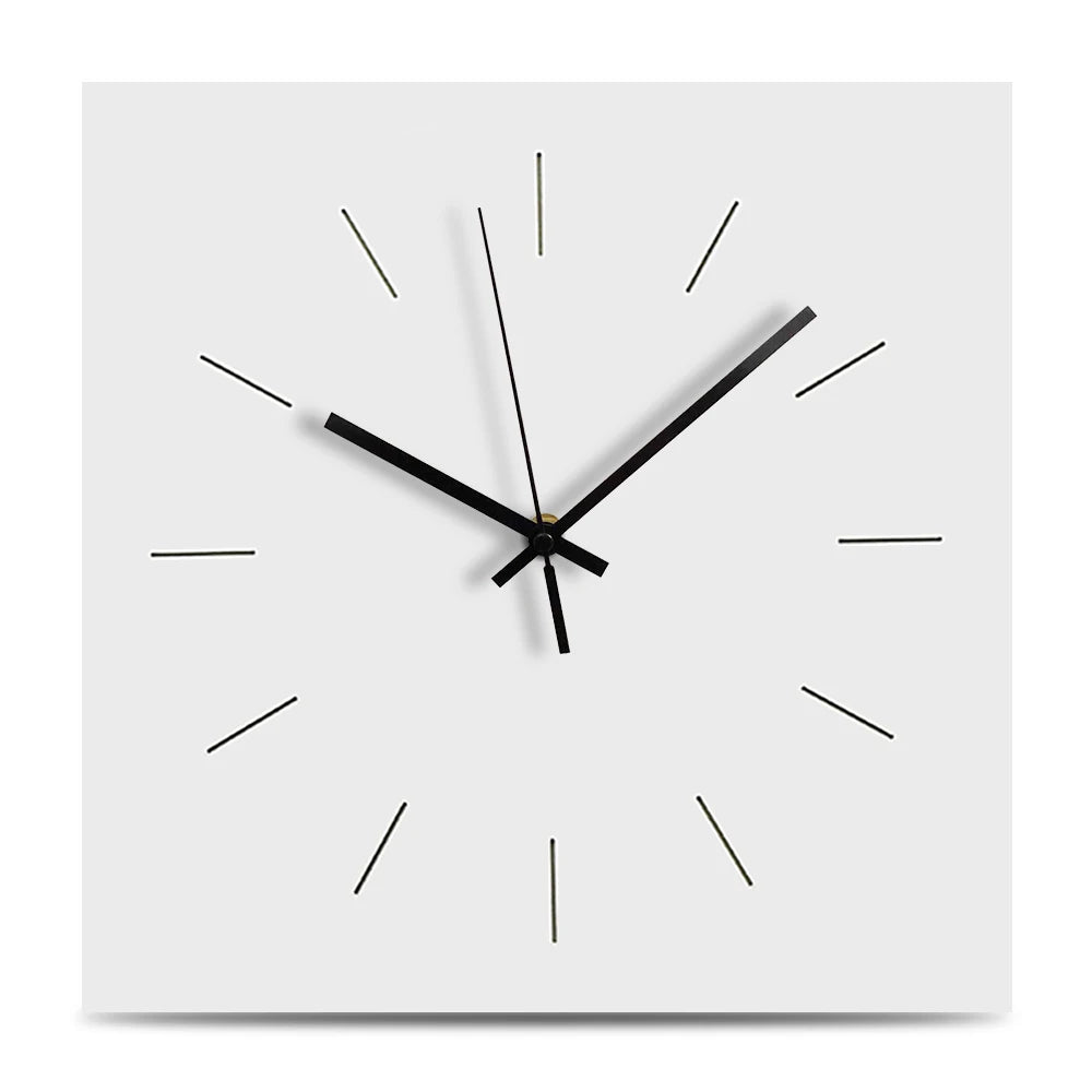 Grande Horloge Murale Décorative blanche en bois