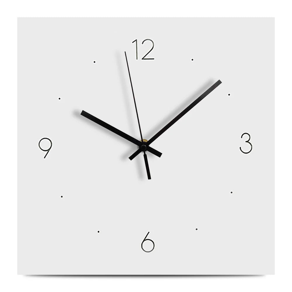Grande Horloge Murale Décorative blanche en bois