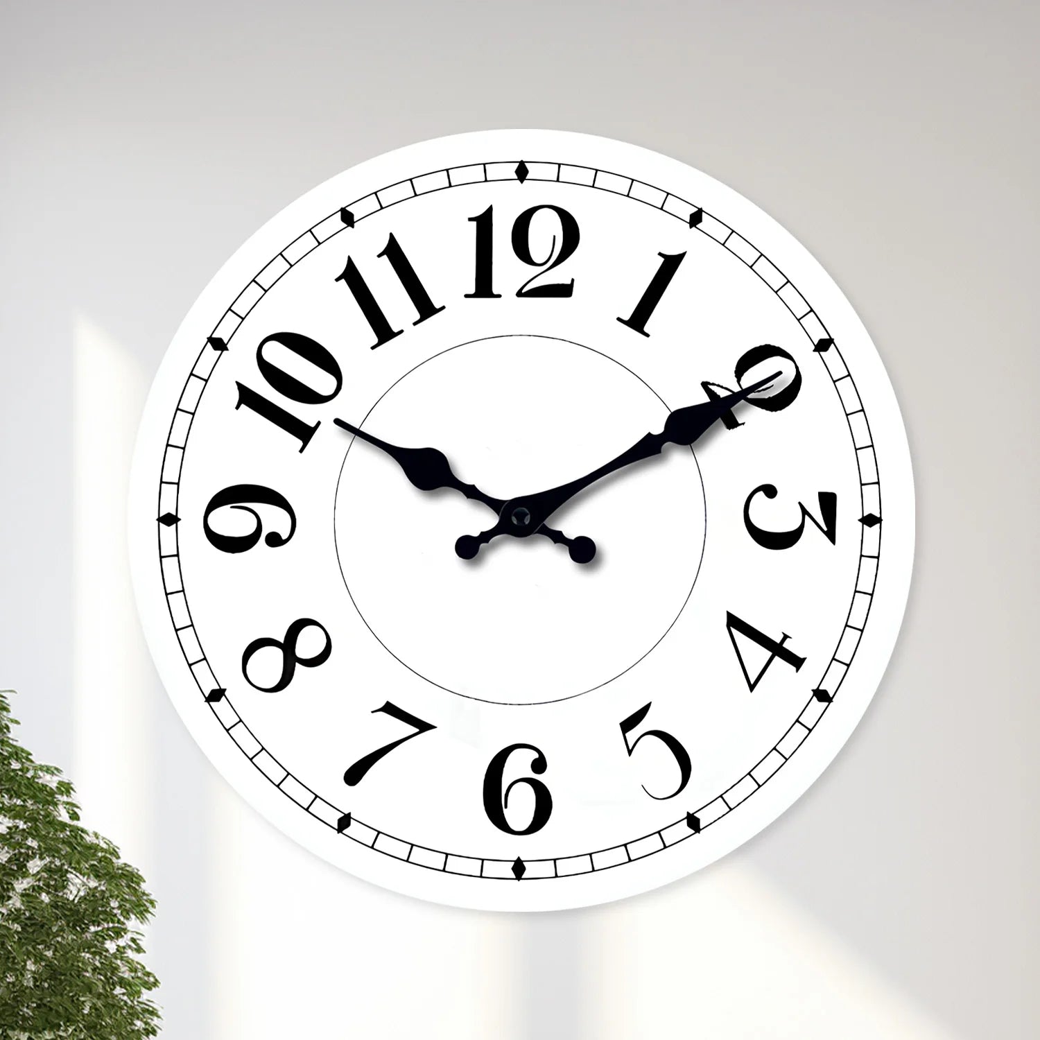 Horloge blanche décoration pour maison