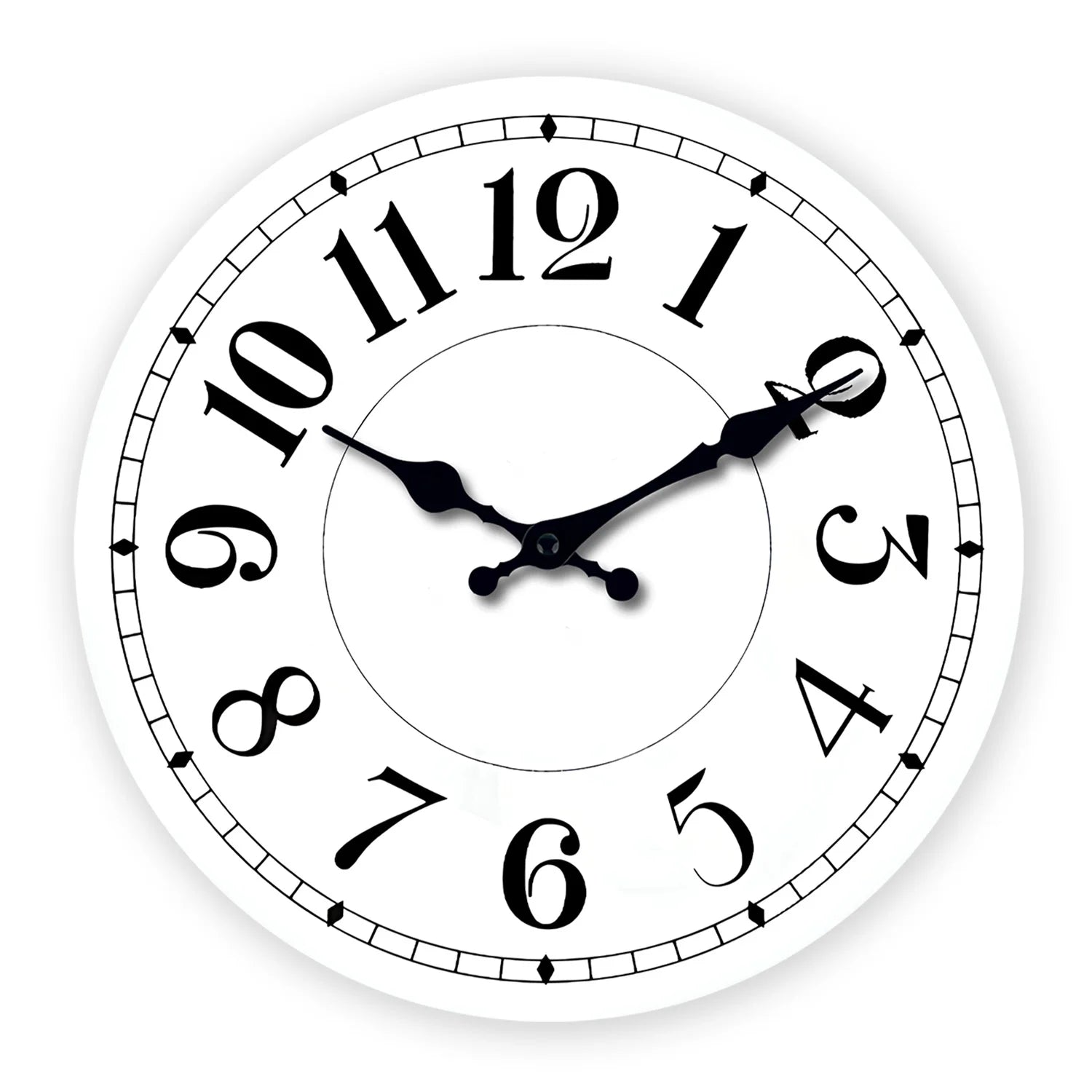 Horloge blanche décoration pour maison