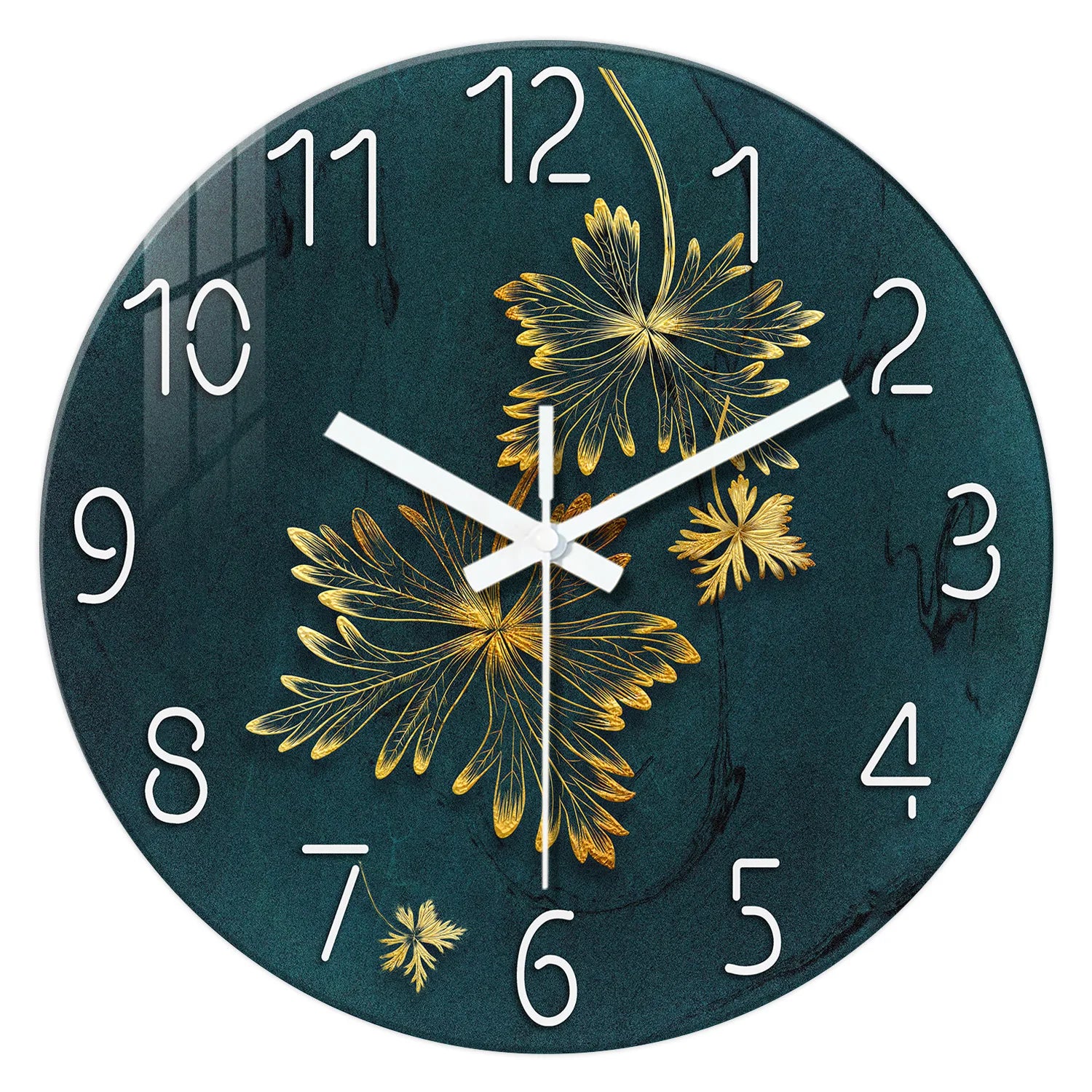 Horloge en verre pour décoration d'intérieur