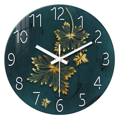 Horloge en verre pour décoration d'intérieur
