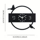 Horloge scandinave moderne en métal