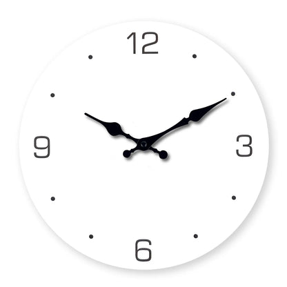 Horloge murale à motif blanc