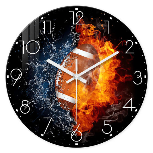 Horloge murale ballon de rugby