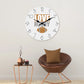 Horloge murale blanche en bois "LOVE RUGBY"