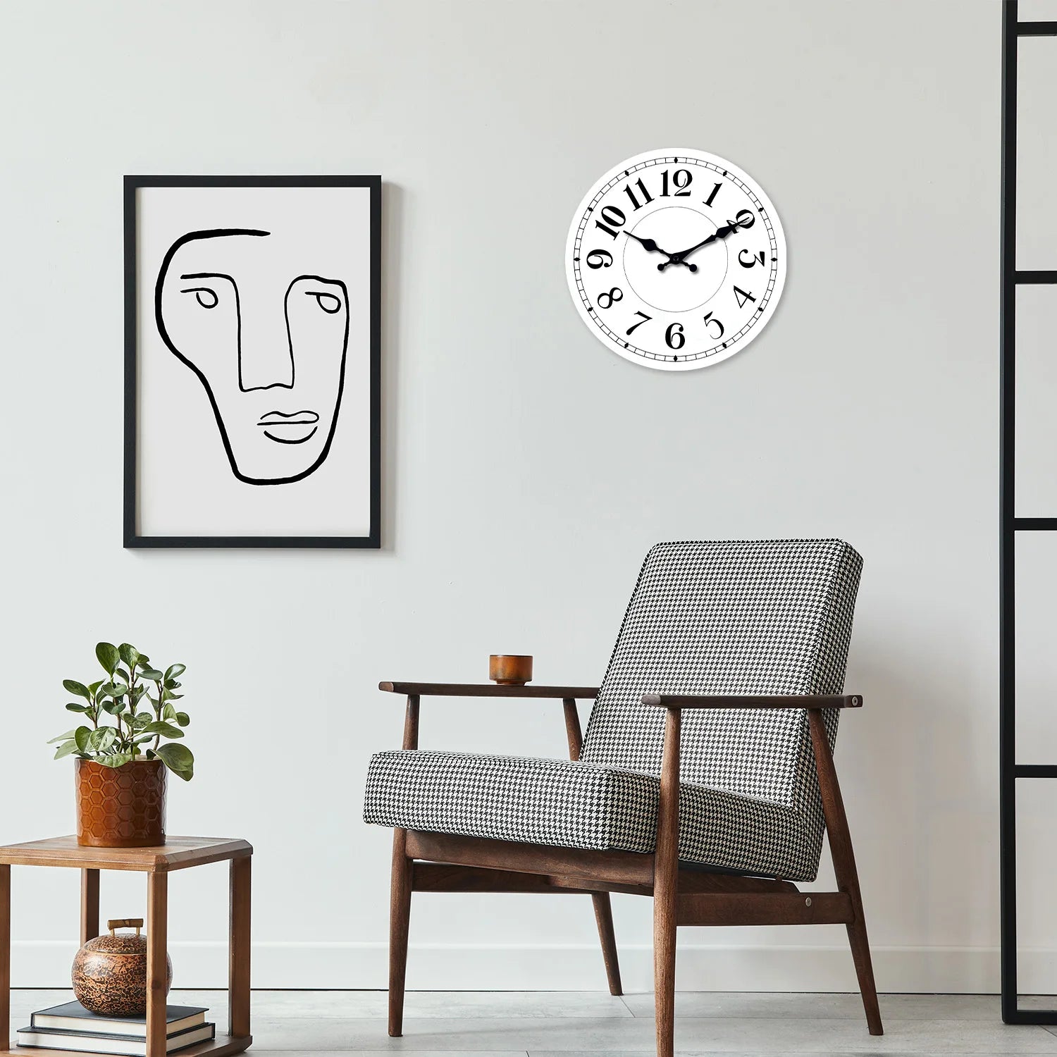 Horloge blanche décoration pour maison
