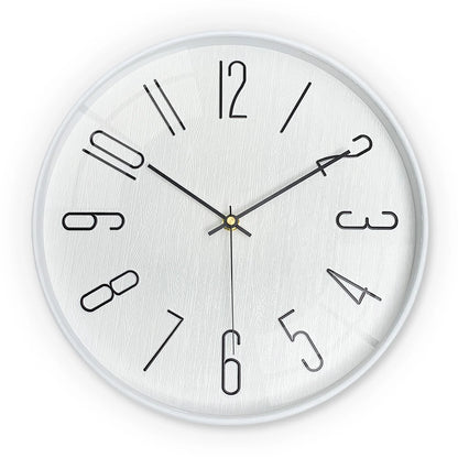 Horloge murale Blanche en 3D Normcore