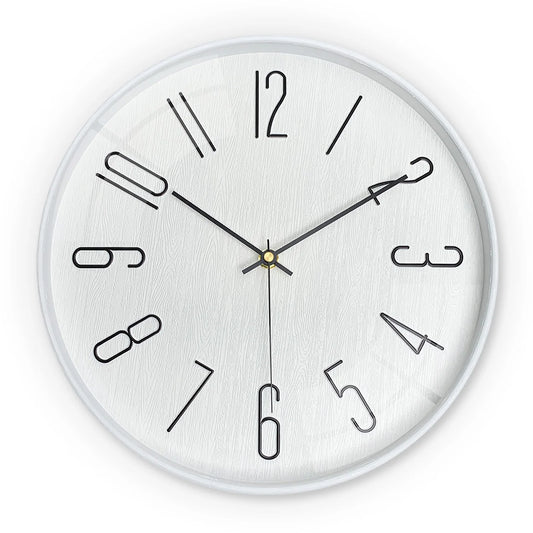 Horloge murale Blanche en 3D Normcore