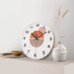 Horloge murale en bois à motif moderne