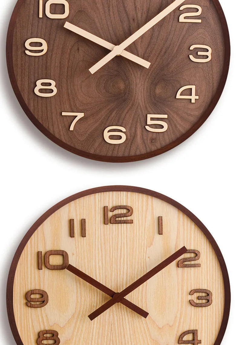 Horloge murale en bois style chinois