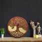 Horloge murale en bois arbre de vie
