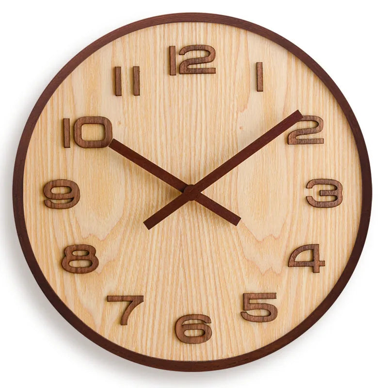 Horloge murale en bois
