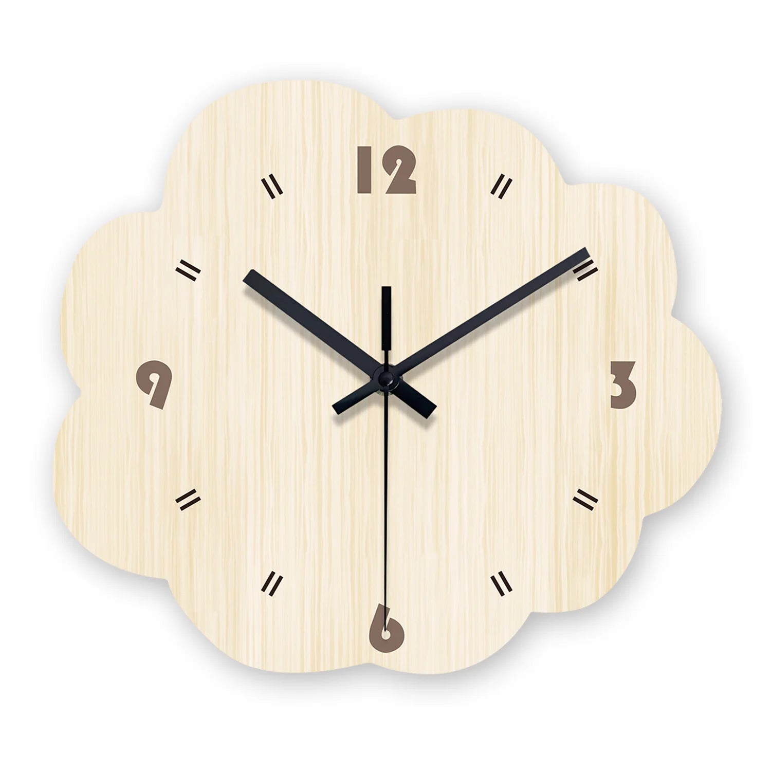 Horloge murale en forme de nuage blanc