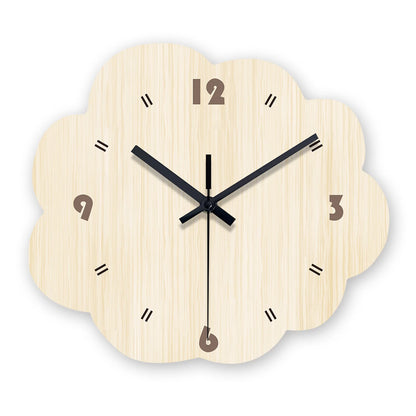 Horloge murale en forme de nuage blanc