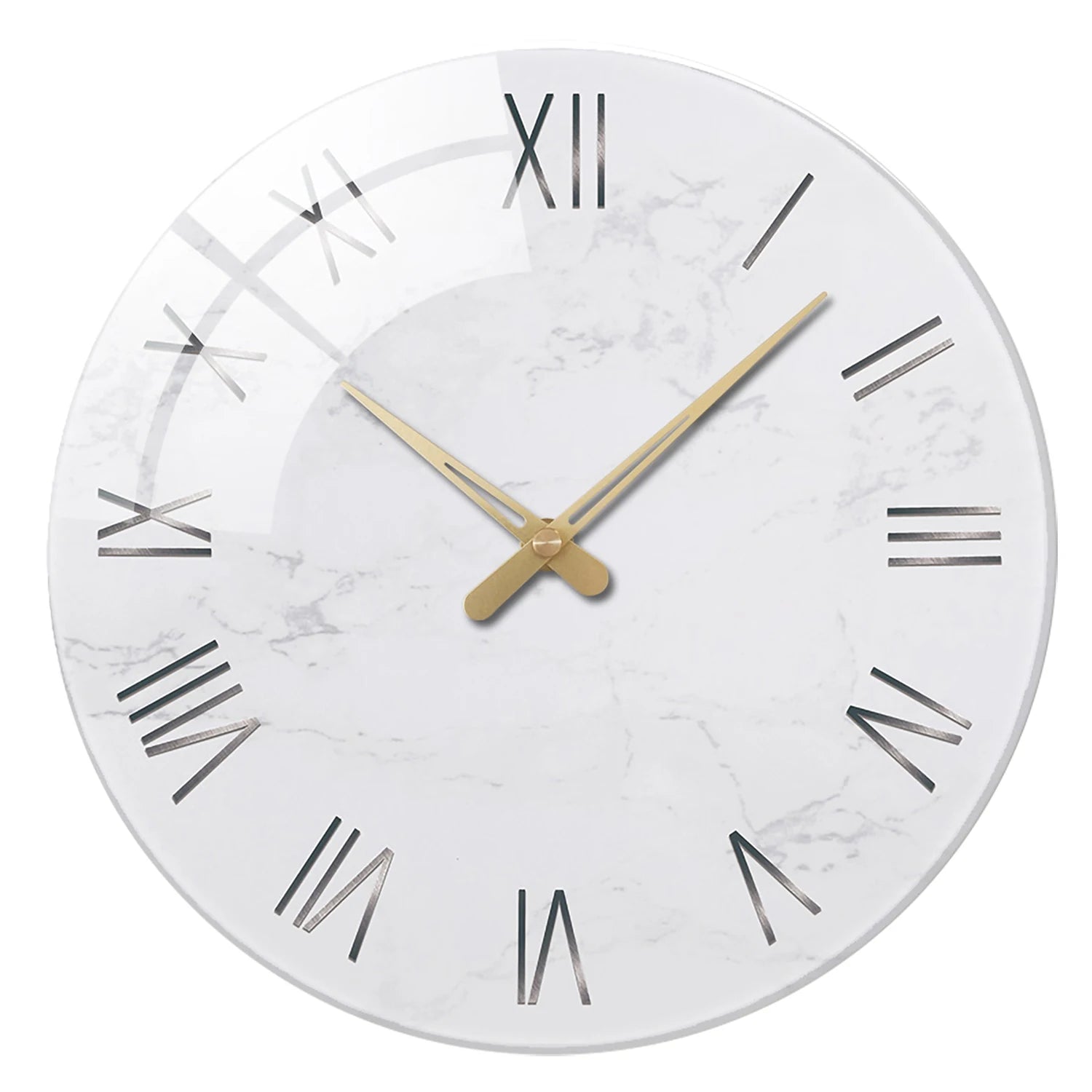Horloge murale en marbre blanc