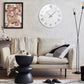 Horloge murale en marbre blanc